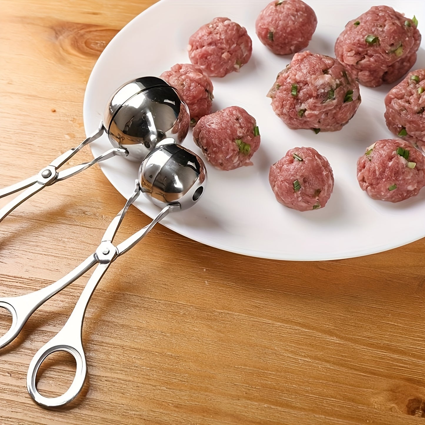 Macchina per polpette in acciaio inox Easy-Squeeze - Gadget da cucina antiaderente e resistente per polpette perfette e altro ancora