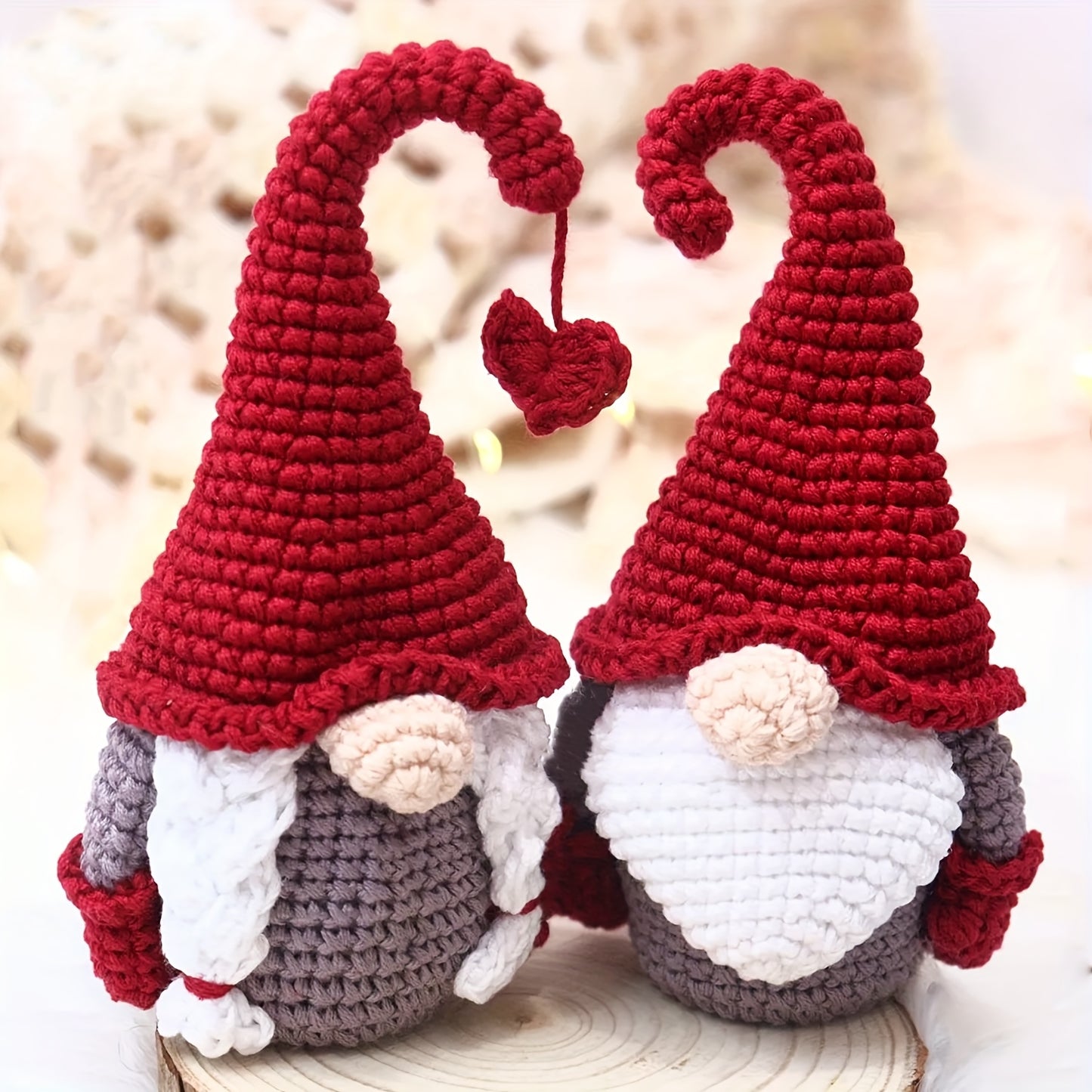Vioiv 2 pezzi Kit all'uncinetto per principianti con elfo di Natale carino - Kit Chochet Amigurumi - Kit fai da te all'uncinetto per adulti con animali per principianti - Include video tutorial completi per principianti