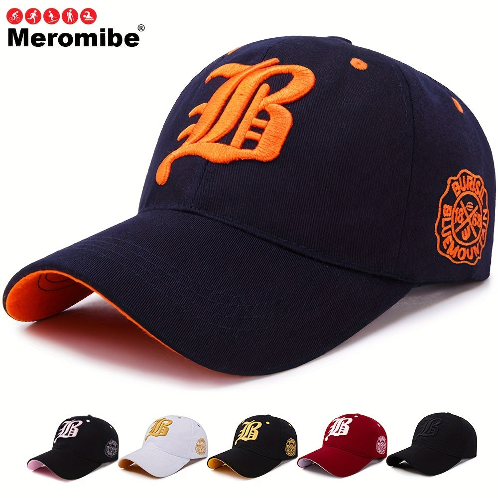 1 berretto da baseball ricamato alla moda, cappello da camionista leggero, regolabile e traspirante per pesca all'aperto, escursionismo, corsa, campeggio