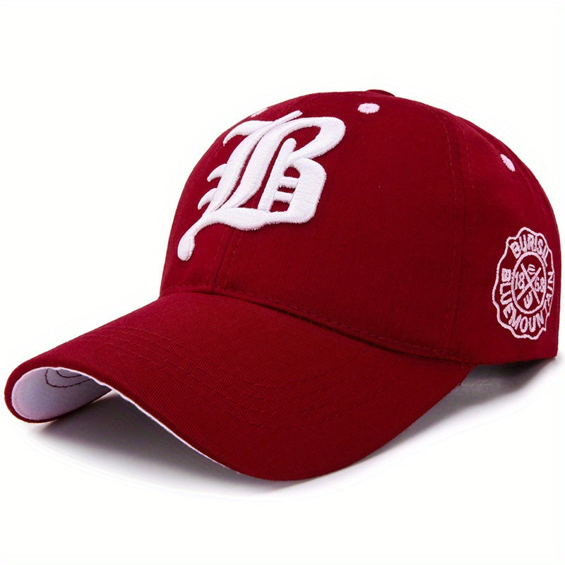 1 berretto da baseball ricamato alla moda, cappello da camionista leggero, regolabile e traspirante per pesca all'aperto, escursionismo, corsa, campeggio