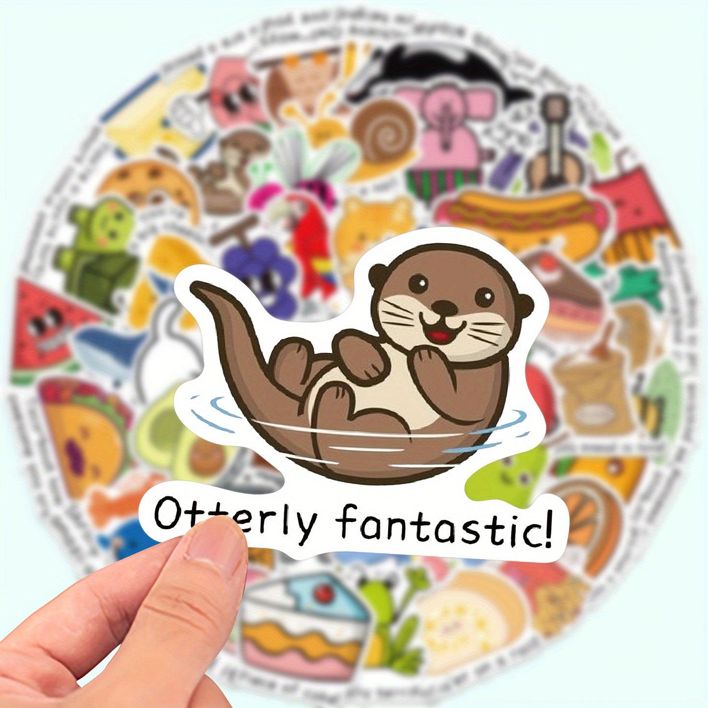 50 adesivi con graffiti inglesi motivazionali - Decalcomanie in vinile per laptop, bottiglie d'acqua, caschi e altro - Perfetti per skateboard, chitarre, cancelleria - Ideali come regali per le feste e come ricompensa