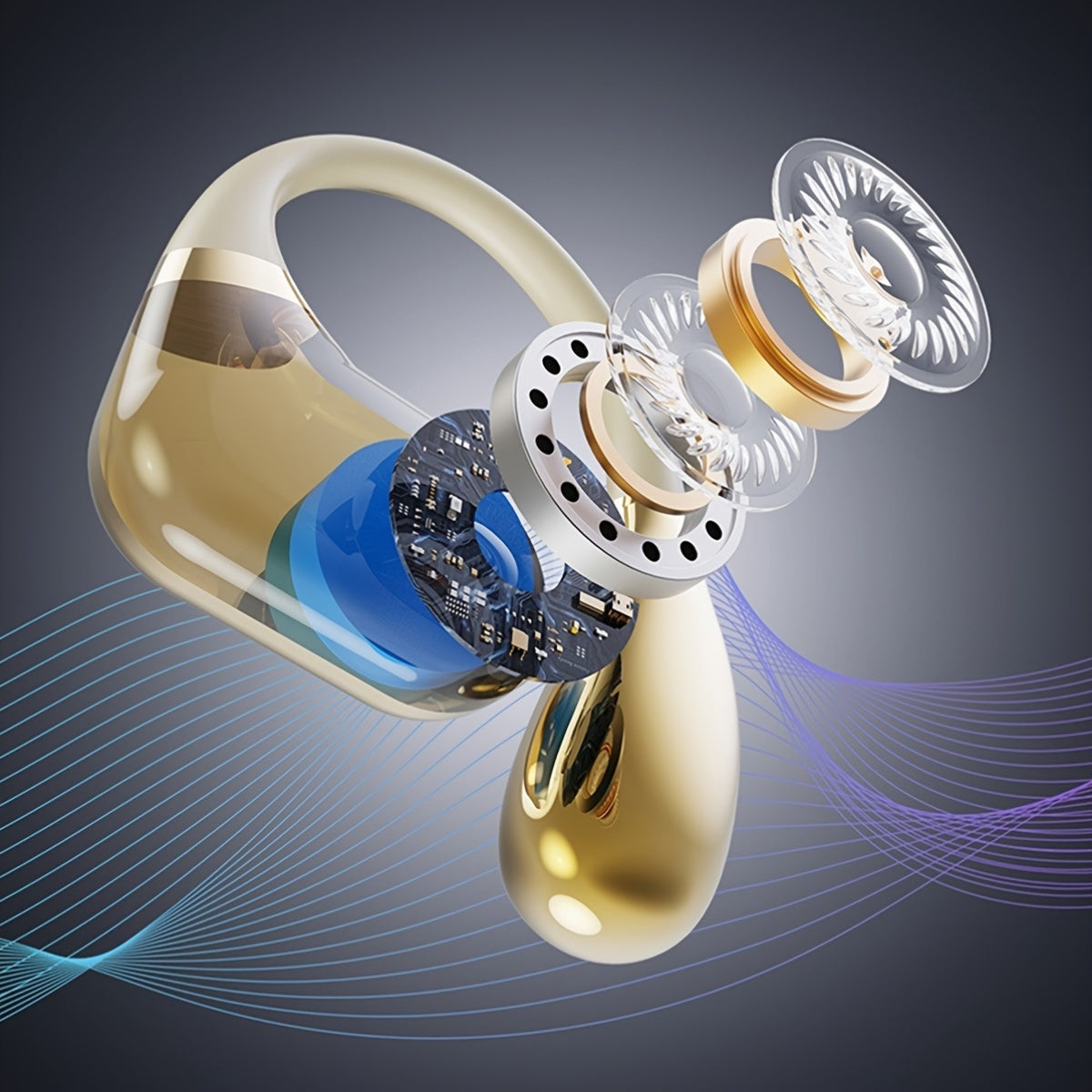 Cuffie da gioco wireless on-ear di nuovo stile 2025, auricolari video TWS HIFI Bass 9D stereo HD per chiamate, auricolari per Android, iPhone, cellulari, auricolari sportivi, cuffie intelligenti