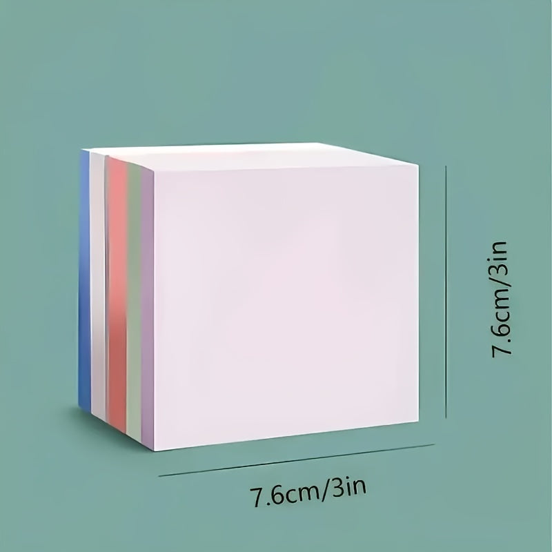 Morandi Color Sticky Notes 100 fogli - Blocchi promemoria quadrati autoadesivi per studenti e ufficio, messaggi adesivi multicolori, facili da affiggere e staccare, articoli di cancelleria essenziali