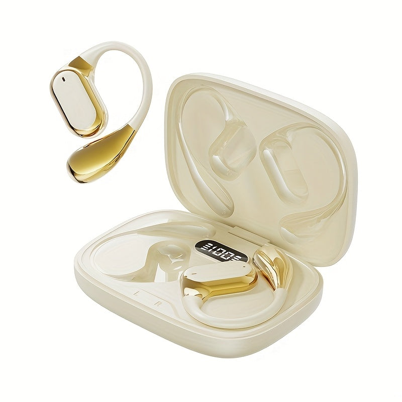 Cuffie da gioco wireless on-ear di nuovo stile 2025, auricolari video TWS HIFI Bass 9D stereo HD per chiamate, auricolari per Android, iPhone, cellulari, auricolari sportivi, cuffie intelligenti