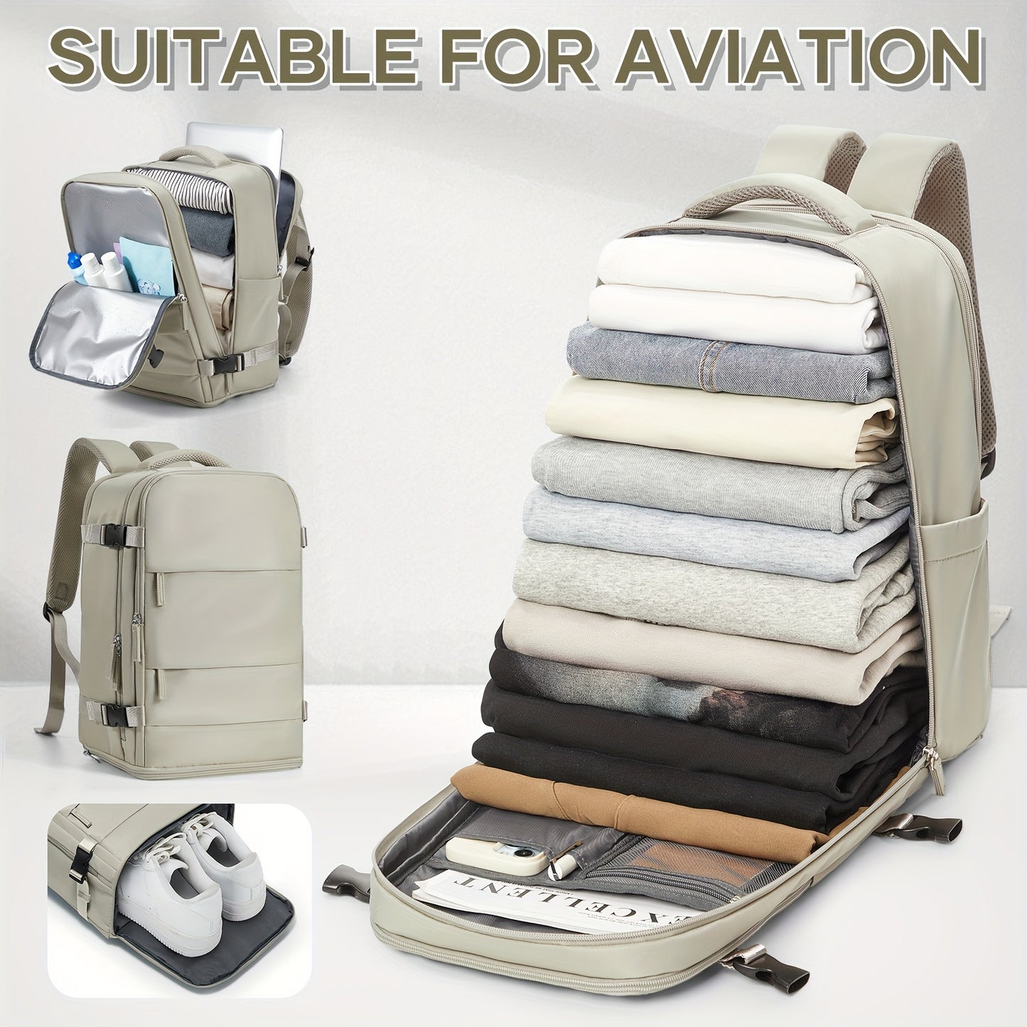 Zaino da cabina Ryanair 40x20x25 da mettere sotto il sedile, nuovo zaino da viaggio Easyjet, zaino da cabina, borsa da viaggio a mano, zaino casual, borsa da scuola, adatto per laptop da 35,56 cm
