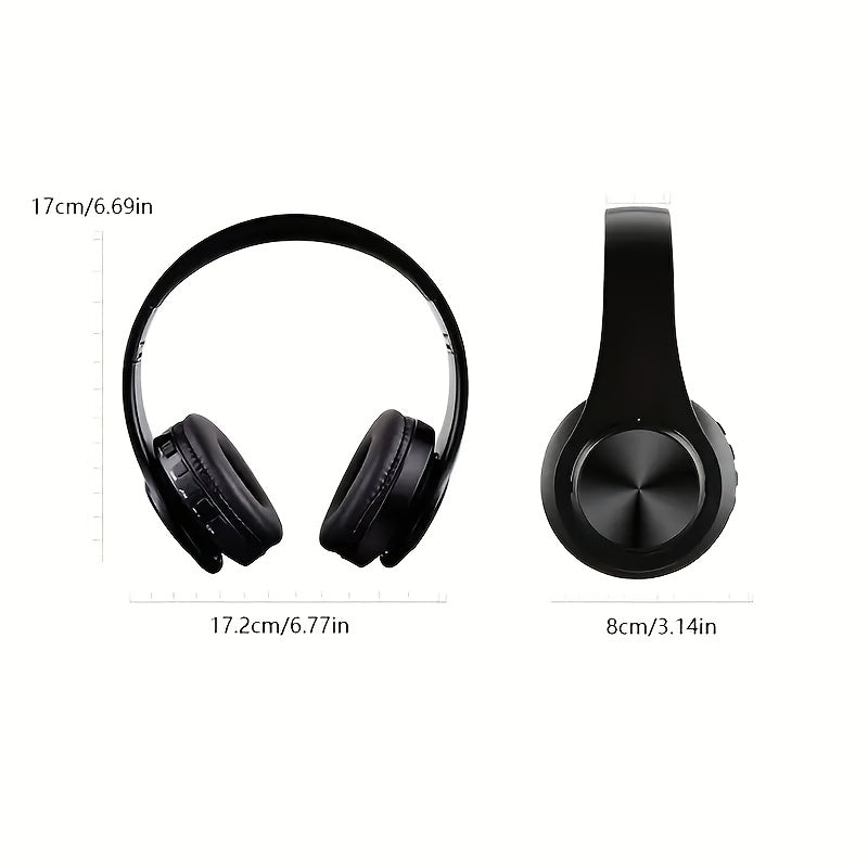 Cuffie wireless con cancellazione del rumore, bassi intensi e chiamate nitide, lunga durata della batteria ricaricabile, ricarica USB-C, jack per cuffie da 3,5 mm, ideali per smartphone, cuffie con isolamento acustico