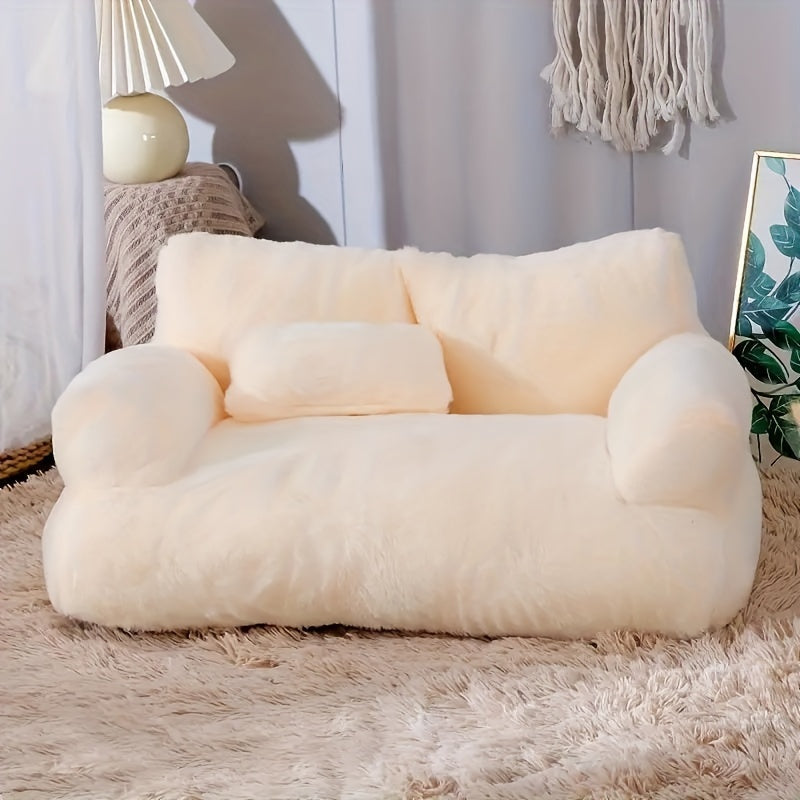 Divano letto in cotone morbido per gatti, comodo lettino lavabile per tutte le stagioni, accessori per gatti e gattini, disponibile nelle misure piccola (55x37x18 cm) e grande (65x46x30 cm), morbido e confortevole.