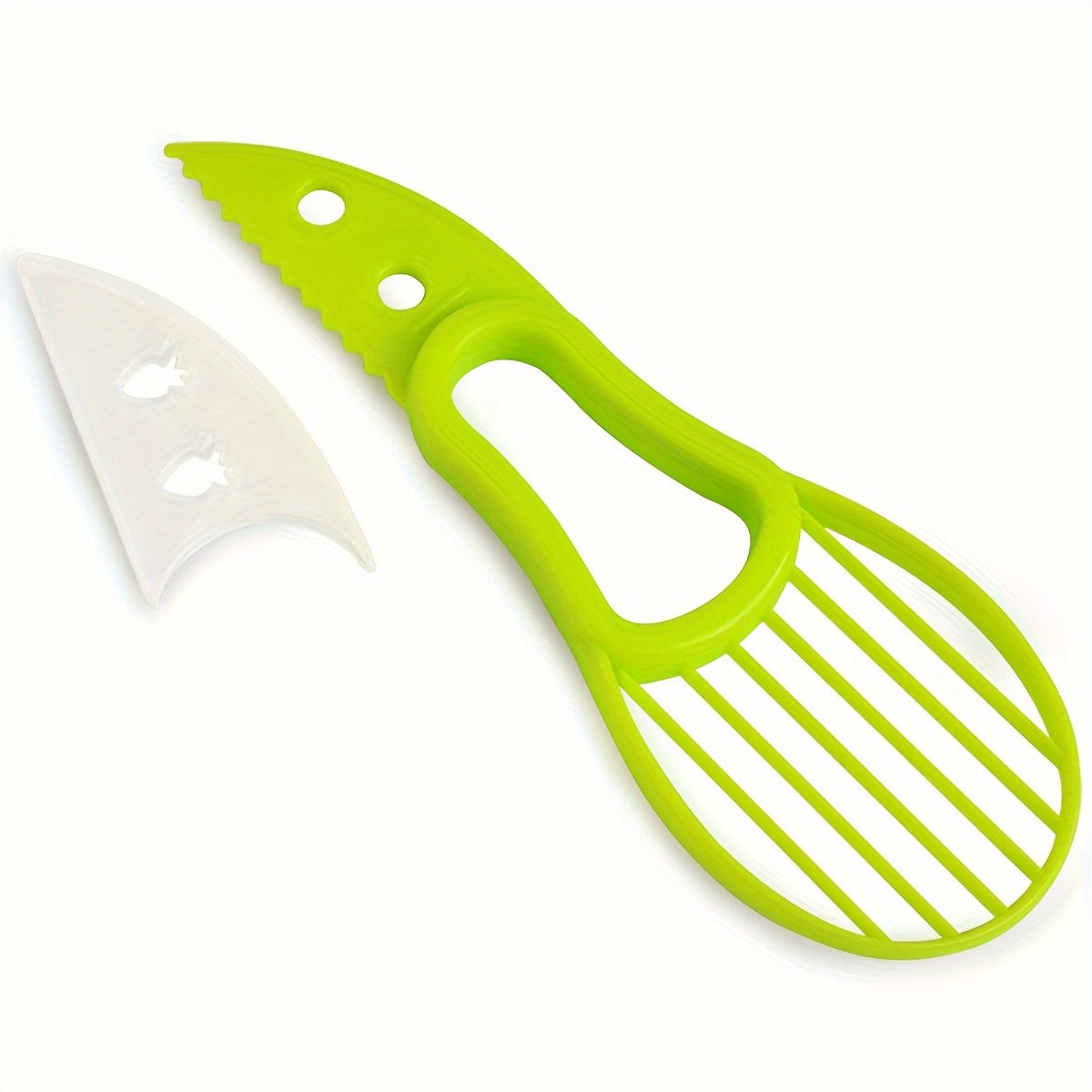 Affetta e snocciola avocado 2 in 1 - Gadget da cucina multifunzionale per una facile preparazione, polipropilene resistente, sicuro per alimenti, pelapatate, tagliafrutta