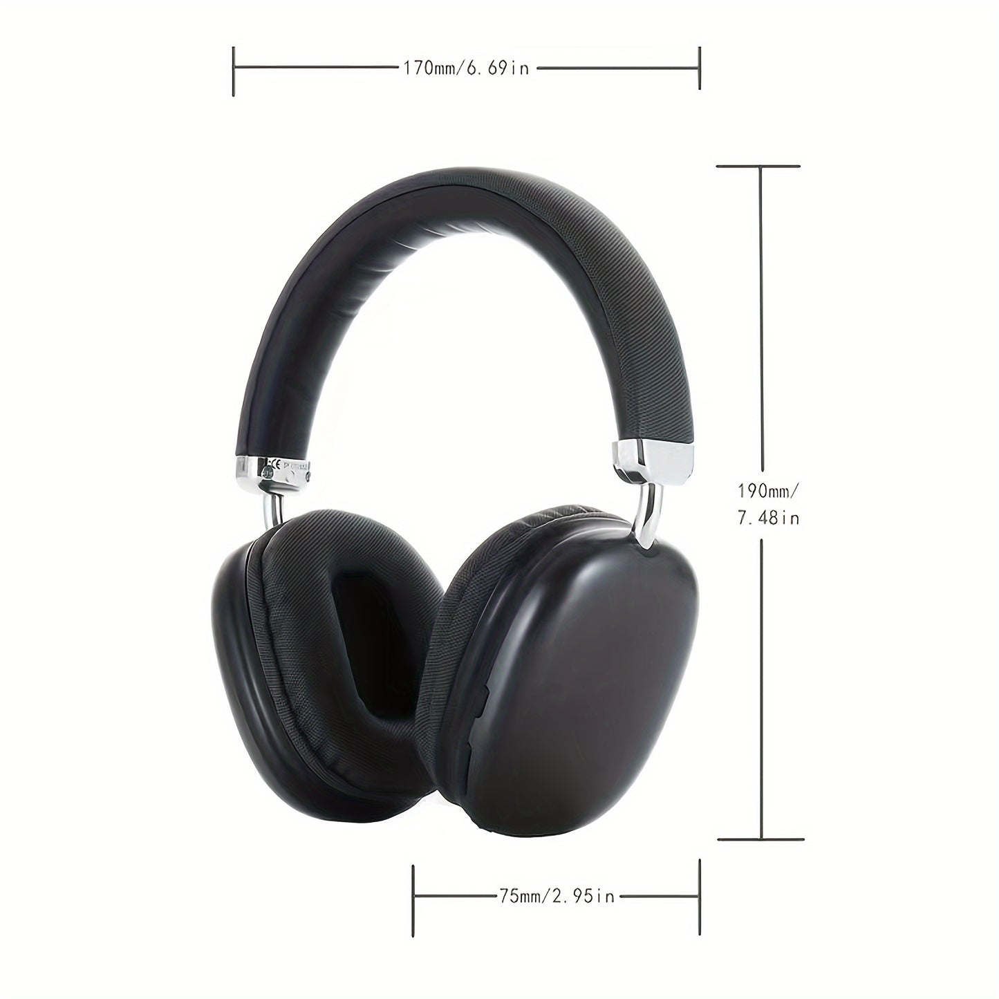 Cuffie wireless di alta qualità migliorate, auricolari pieghevoli leggeri con microfono integrato, compatibili con cavo audio da 3,5 mm, cuffie stereo per laptop, telefono da viaggio e lavoro, cuffie da gioco wireless iOS