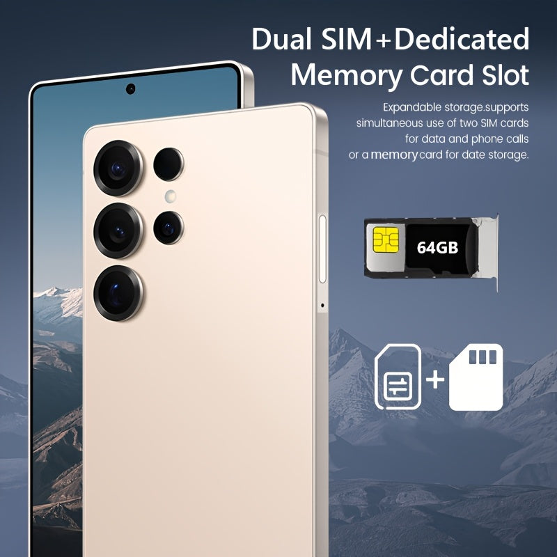 Ultimo telefono sbloccato da 17,27 cm con grande schermo 5G - 12 GB + 512 GB, doppia fotocamera da 48 MP + 108 MP, batteria da 6800 mAh, ricarica rapida, Android 13, cuffie, cavo di ricarica di tipo C, custodia, schermo