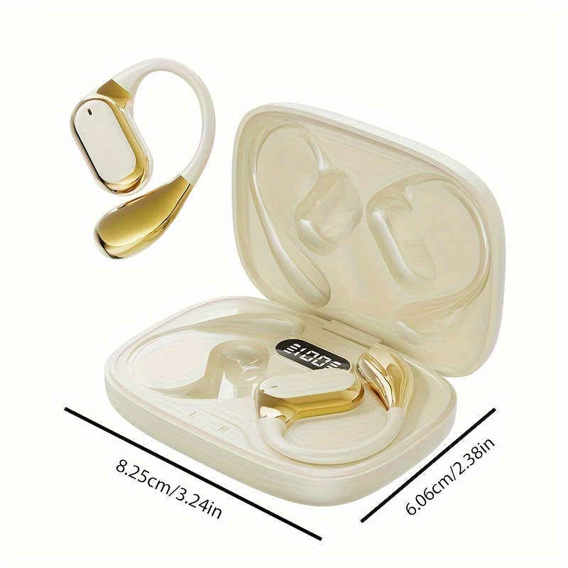 Cuffie da gioco wireless on-ear di nuovo stile 2025, auricolari video TWS HIFI Bass 9D stereo HD per chiamate, auricolari per Android, iPhone, cellulari, auricolari sportivi, cuffie intelligenti