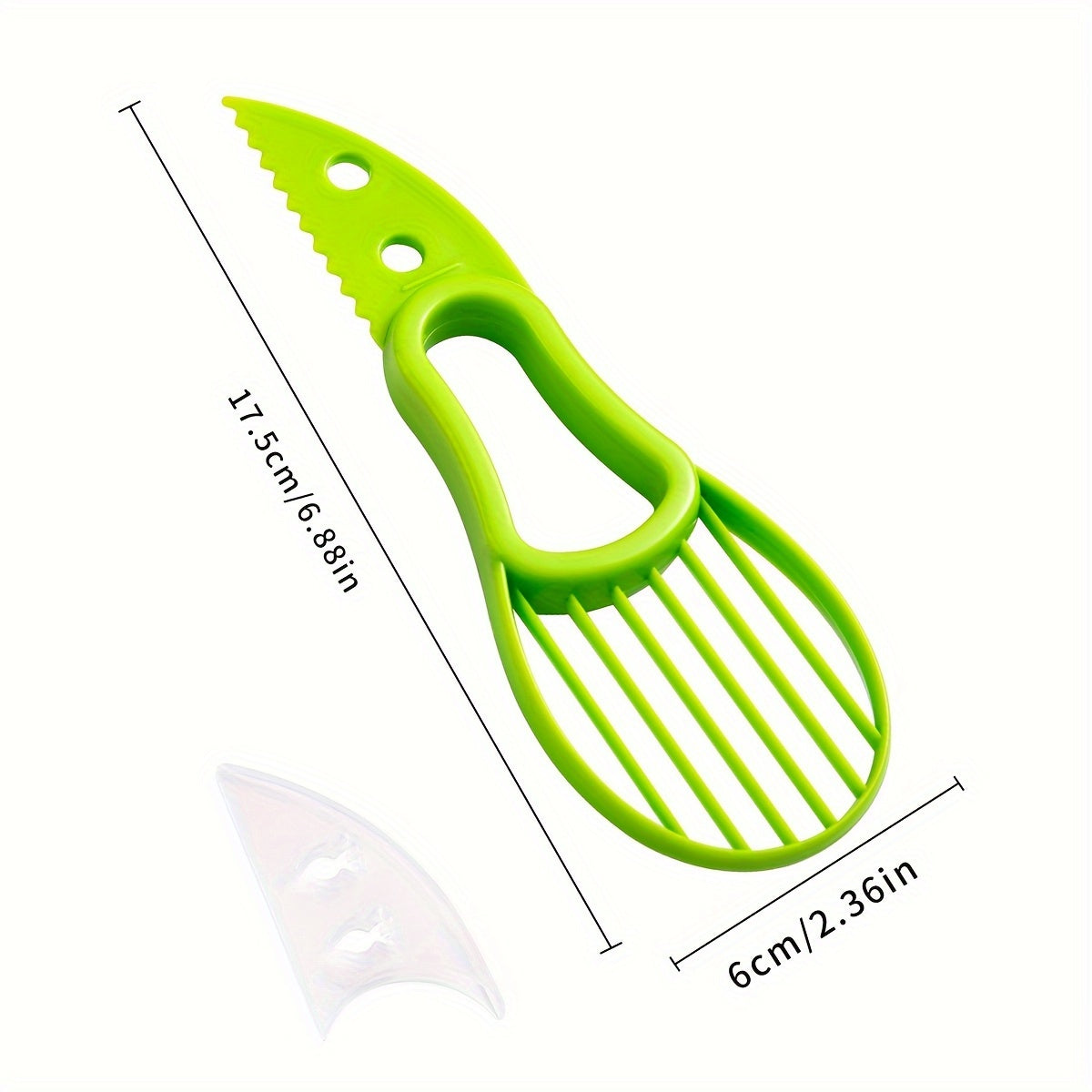 Affetta e snocciola avocado 2 in 1 - Gadget da cucina multifunzionale per una facile preparazione, polipropilene resistente, sicuro per alimenti, pelapatate, tagliafrutta