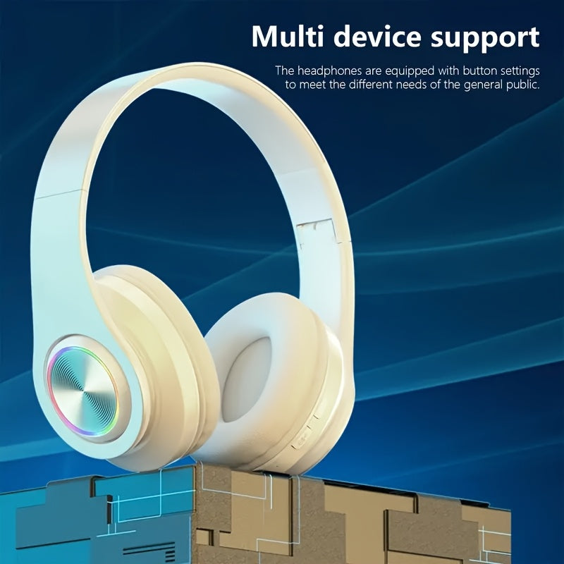 Cuffie wireless con cancellazione del rumore, bassi intensi e chiamate nitide, lunga durata della batteria ricaricabile, ricarica USB-C, jack per cuffie da 3,5 mm, ideali per smartphone, cuffie con isolamento acustico