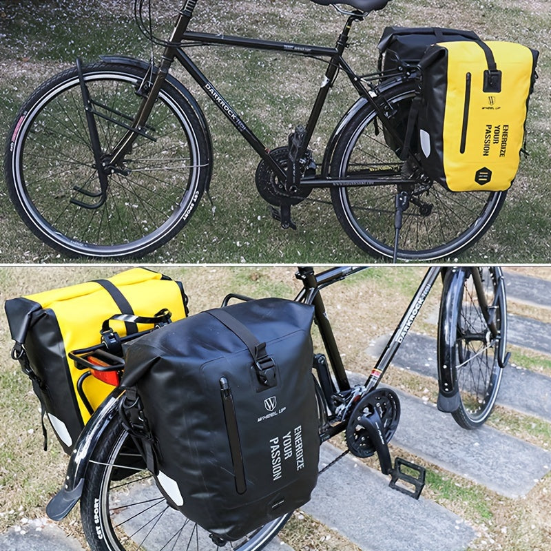27L Waterproof Bike Trunk Bag for MTB and Road Bikes - Multifunctional Bicycle Carrier Bag with Rear Seat Attachment - Keep Your Gear Safe and Dry on Your Rides