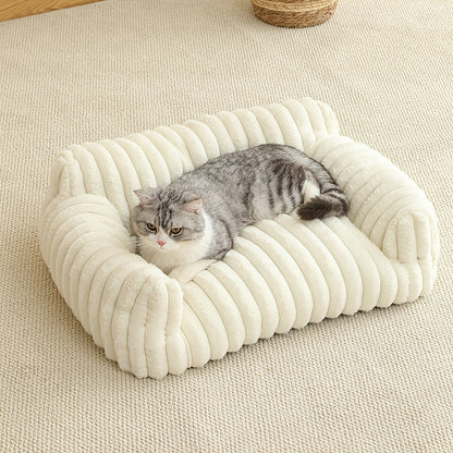 Comfortable Cat Sofa Cute Soft Cat Bed Cat House Breathable Cat Bed Sleeping Basket Suitable for Large, Medium and Small Cats for All Seasons, Cozy Pet Nest, Cat Furniture, Modern Pet Furniture, Stylish Cat Perch, Comfortable