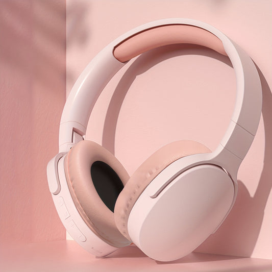 Cuffie wireless over-ear GENAI P2961 - 20 ore di riproduzione, comode e pieghevoli, connettività wireless, microfono con cancellazione del rumore, custodia di ricarica USB, ideali per viaggi, casa, ufficio - design bianco elegante