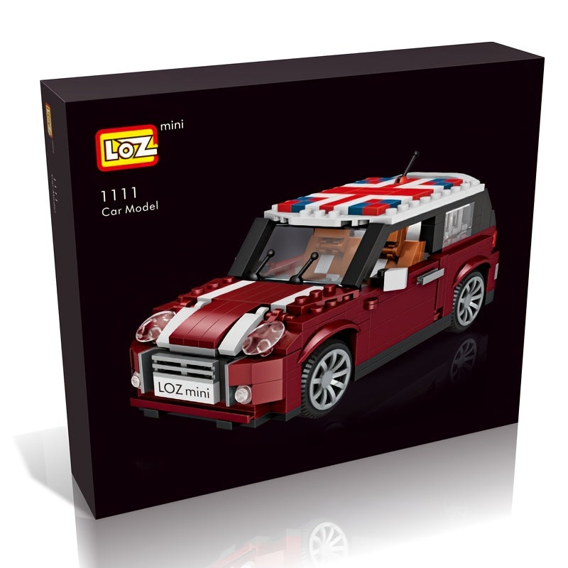 Build Your Own Mini Cooper Car with LOZ Small Particle Building Blocks! halloween, christmas gift
