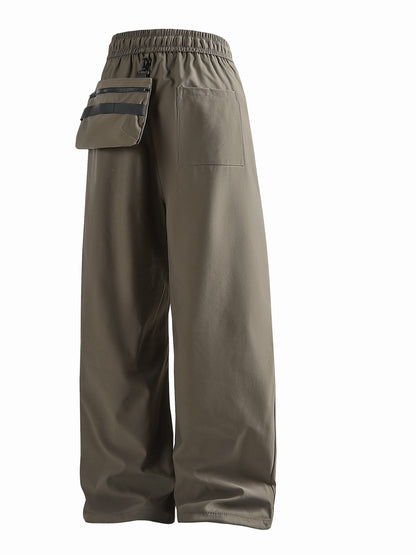 Men's Solid Color Baggy Cargo Pants, Casual Comfy Outdoor Climbing Trousers As Gift