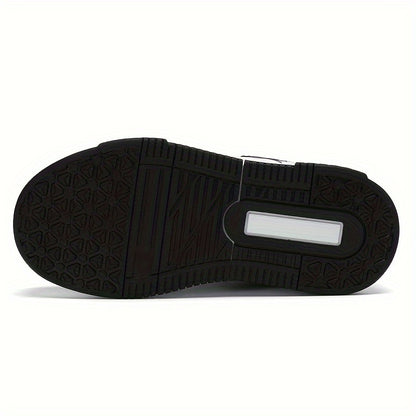 Scarpe da skate riflettenti alla moda per bambini, comode scarpe da ginnastica casual antiscivolo a blocchi di colore per attività all'aperto per bambini