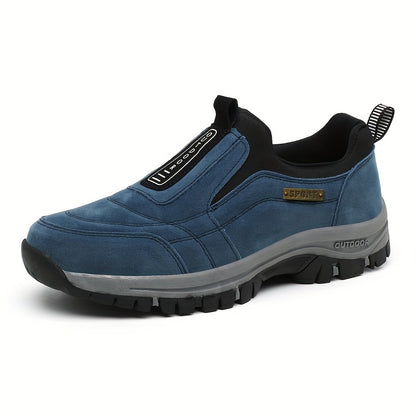 Men's Slip-On Hiking Sneakers, Wear-resistant Non-Slip Outdoor Shoes For Hunting Trekking