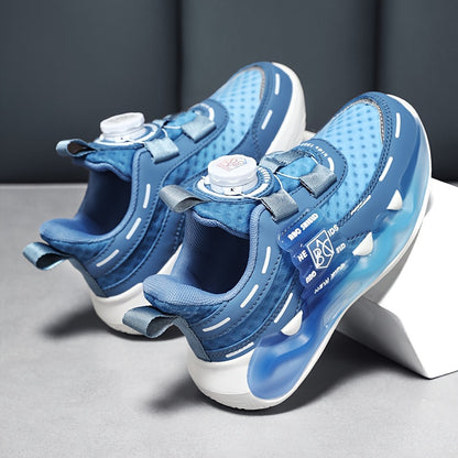 Sneakers basse casual con bottone girevole per ragazze, sneakers traspiranti, leggere e resistenti all'usura per la primavera e l'autunno