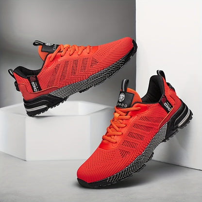 CLOHOO Scarpe da ginnastica da uomo alla moda, traspiranti, leggere e comode, in maglia, per correre e fare jogging, scarpe casual da passeggio antiscivolo e resistenti all'usura