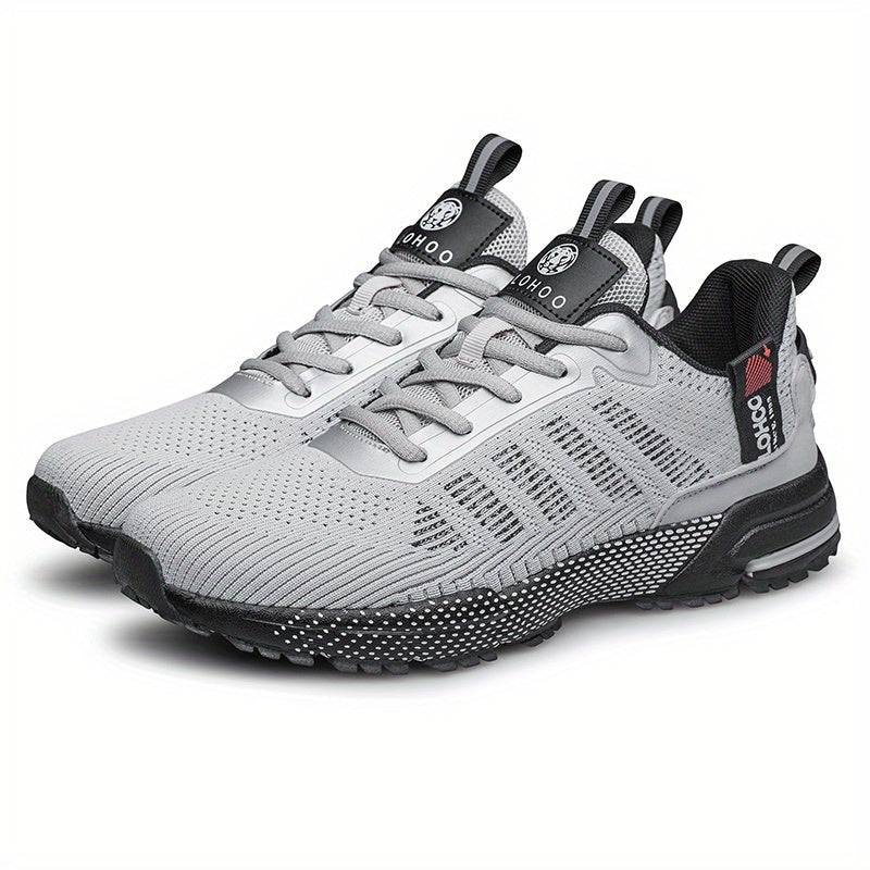 CLOHOO Scarpe da ginnastica da uomo alla moda, traspiranti, leggere e comode, in maglia, per correre e fare jogging, scarpe casual da passeggio antiscivolo e resistenti all'usura