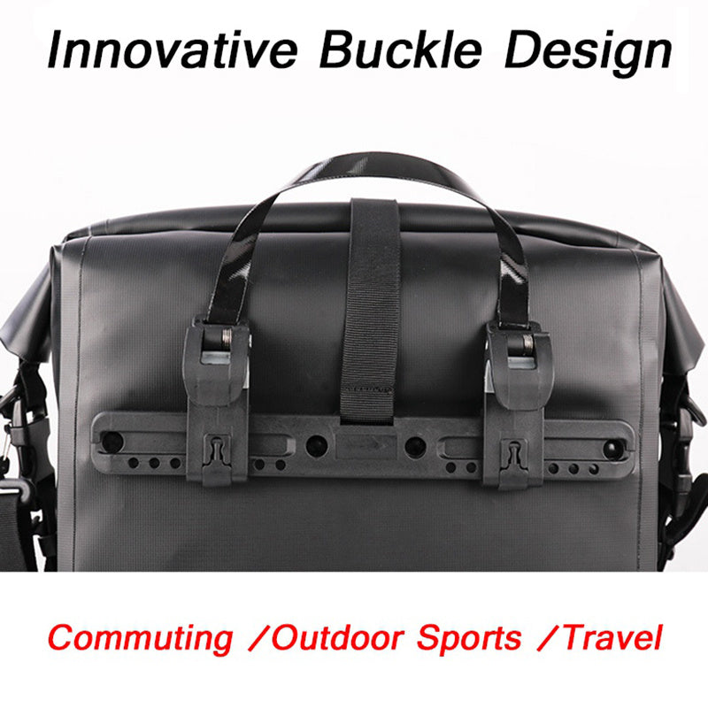 27L Waterproof Bike Trunk Bag for MTB and Road Bikes - Multifunctional Bicycle Carrier Bag with Rear Seat Attachment - Keep Your Gear Safe and Dry on Your Rides
