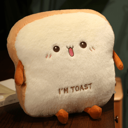 16"/40cm Plush Bread Pillow Cute Simulation Food Toast Soft Doll Warm Hand Pillow Cushion Birthday Christmas Gifts For Children Kids Christmas、Halloween、Thanksgiving Day