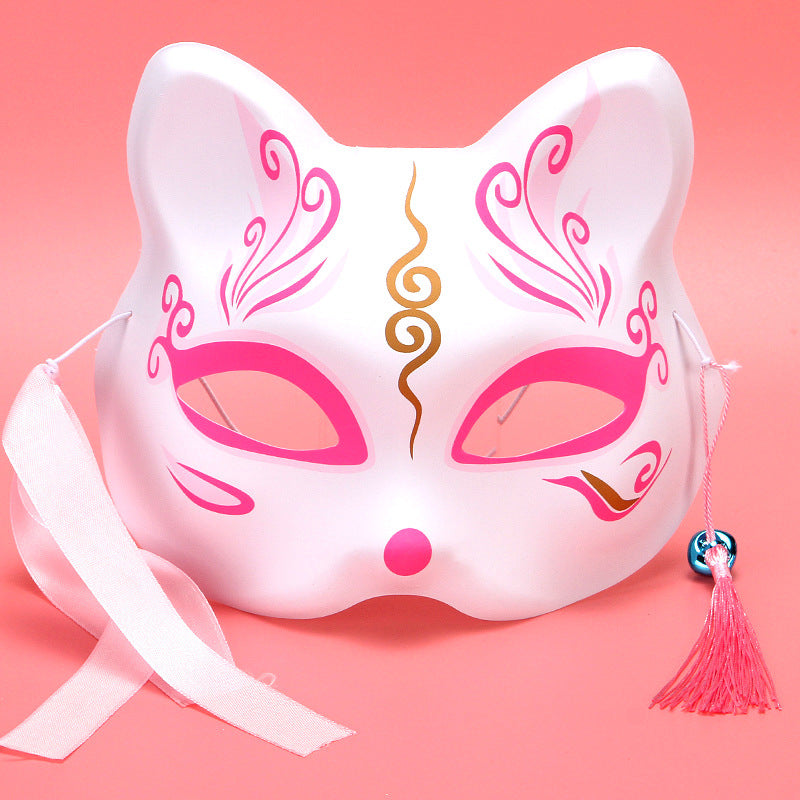 1 maschera da volpe giapponese, accessori per decorazioni e fuochi d'artificio per anime