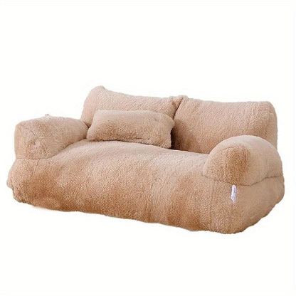 Divano letto in cotone morbido per gatti, comodo lettino lavabile per tutte le stagioni, accessori per gatti e gattini, disponibile nelle misure piccola (55x37x18 cm) e grande (65x46x30 cm), morbido e confortevole.