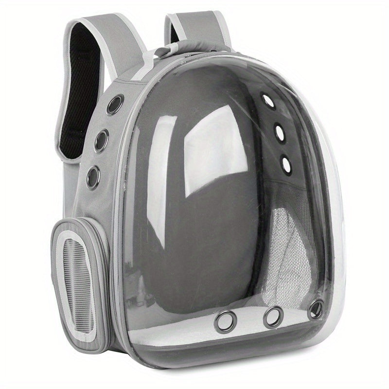 1pc Portable Pet Backpack with Zipper Closure, Hard-Sided Cat Carrier, Large Capacity Astronaut Capsule Bag, PC Material, Suitable for Various Outdoor Uses