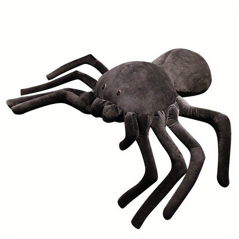 40cm/ 80cmHalloween Cute Spider Plush Toy Simulation Plushie Stuffed AnimaI Insect Pillow Doll Halloween Room Decoration Children Boy Gift