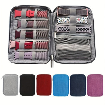 Custodia portatile per accessori elettronici, borsa impermeabile per la gestione dei cavi, per cavi USB, spine di ricarica, cinturini per orologi - Organizer per cavi da viaggio con scomparti multipli