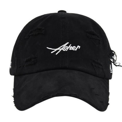 1 berretto da baseball retrò strappato, cappelli da papà sbiaditi e usurati con ricamo di lettere, cappelli da sole unisex hip hop adatti sia per donne che per uomini.