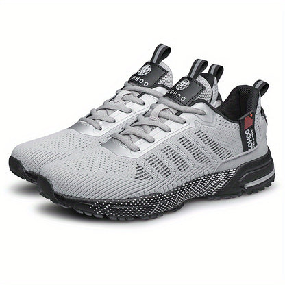 CLOHOO Scarpe da ginnastica da uomo alla moda, traspiranti, leggere e comode, in maglia, per correre e fare jogging, scarpe casual da passeggio antiscivolo e resistenti all'usura