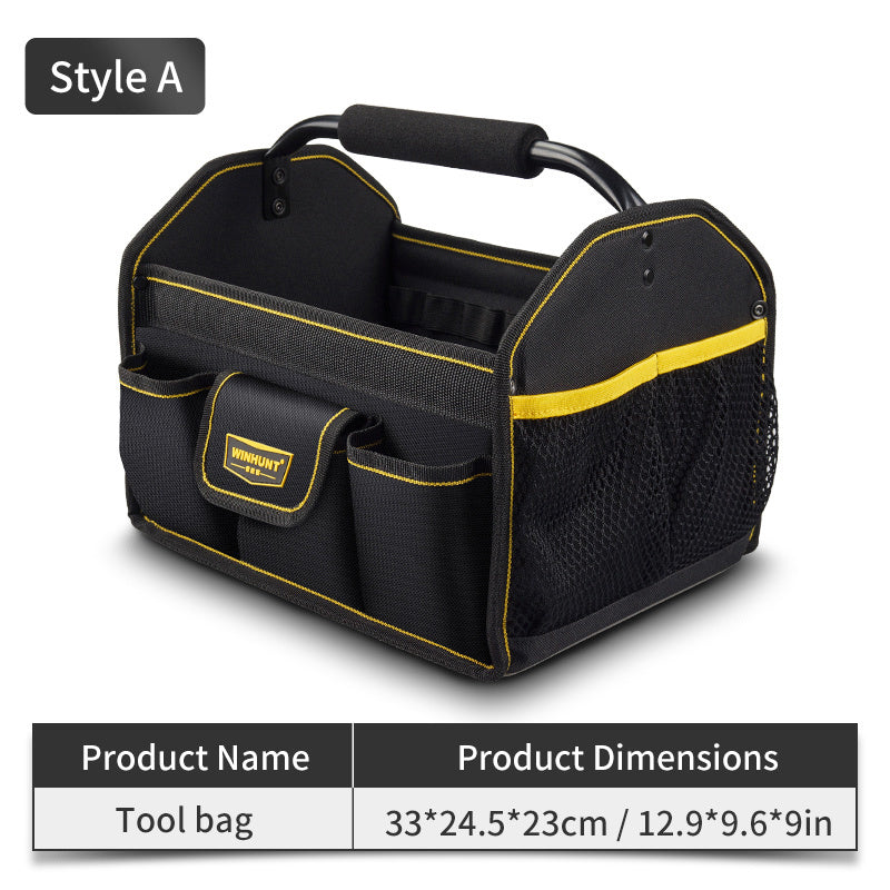 WINHUNT Electrician Tool Bag: Strong, Durable Canvas, Portable & Multi-functional for Maintenance & Carpentry!