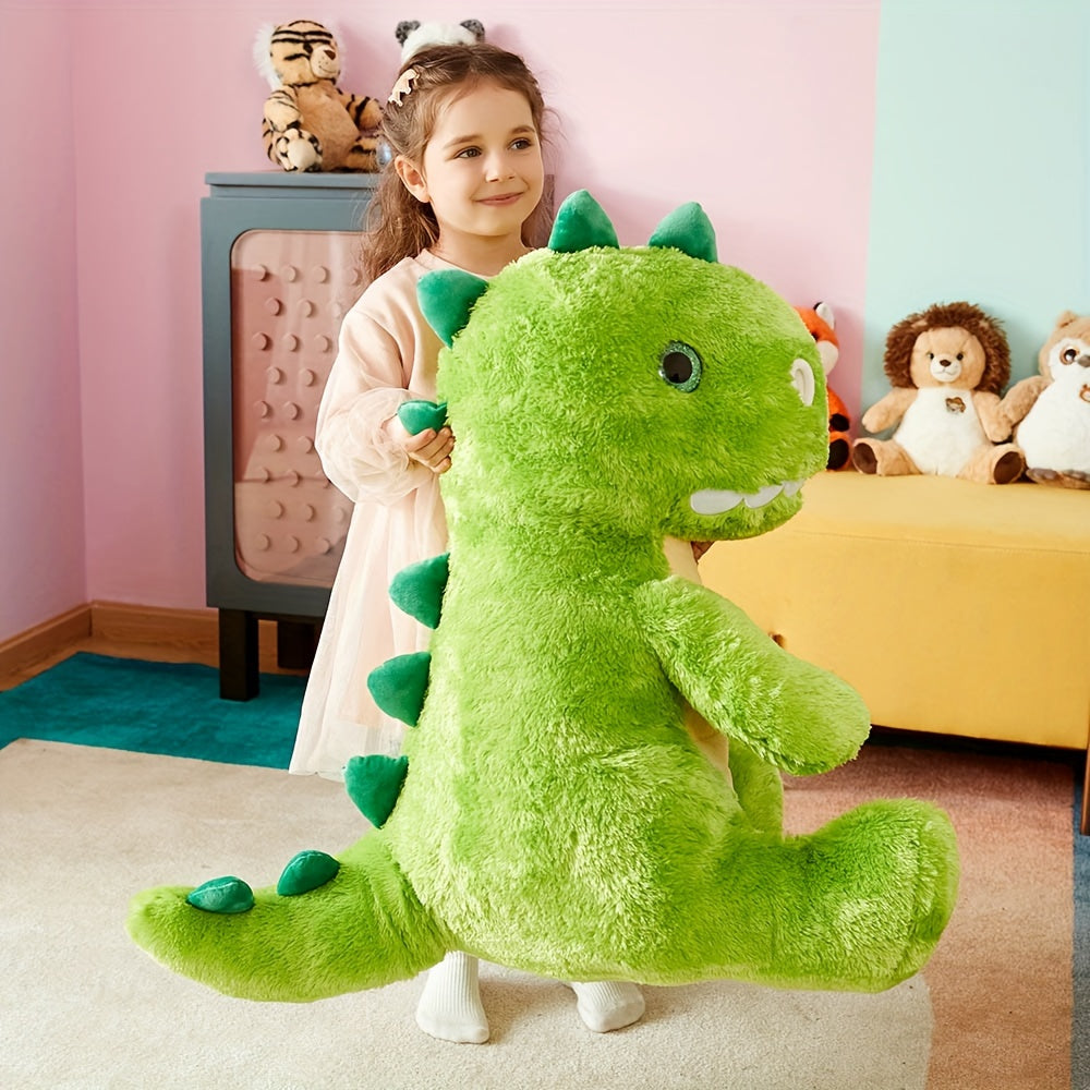 IKASA Grande peluche di dinosauro da 23 pollici, dinosauro gigante carino Jumbo peluche, enorme peluche soffice di grandi dimensioni, regalo di dinosauro per bambini, ragazzi, bambini, regalo di Natale di Halloween