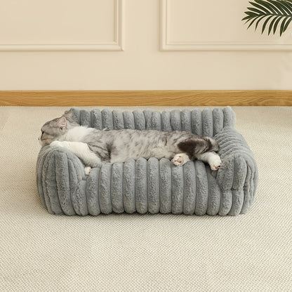 Comfortable Cat Sofa Cute Soft Cat Bed Cat House Breathable Cat Bed Sleeping Basket Suitable for Large, Medium and Small Cats for All Seasons, Cozy Pet Nest, Cat Furniture, Modern Pet Furniture, Stylish Cat Perch, Comfortable