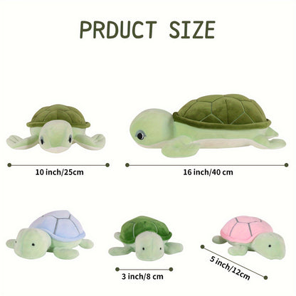 16Inch Turtle Stuffed Animals for Boys Girls Ages 3-8 - Mommy Turtle with 3 Baby Turtles- Magical Turtle Pillow Plushie Toys - Enchanting Cuddly Companions for Imaginative Play, Kids, Boys Birthday