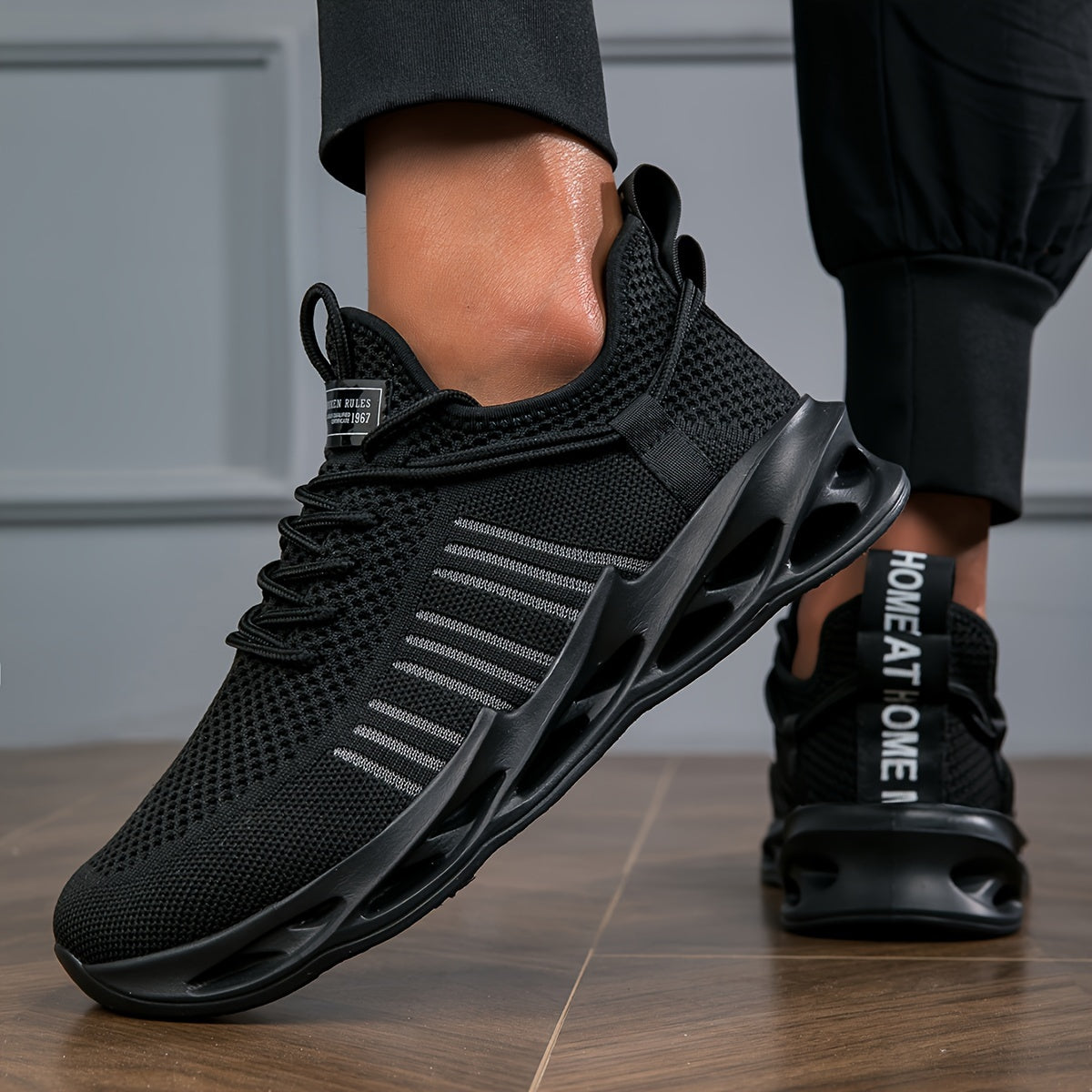 Scarpe da ginnastica unisex alla moda, traspiranti e ammortizzanti, scarpe da corsa antiscivolo per jogging, tennis, palestra, calzature da uomo