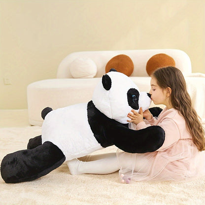Peluche gigante IKASA a forma di panda, 30" di grandi dimensioni, peluche gigante, soffice, grasso e di grandi dimensioni, regalo di Natale e del Ringraziamento per bambine e ragazze.