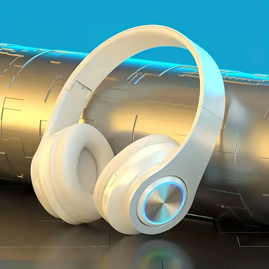 Cuffie wireless con cancellazione del rumore, bassi intensi e chiamate nitide, lunga durata della batteria ricaricabile, ricarica USB-C, jack per cuffie da 3,5 mm, ideali per smartphone, cuffie con isolamento acustico