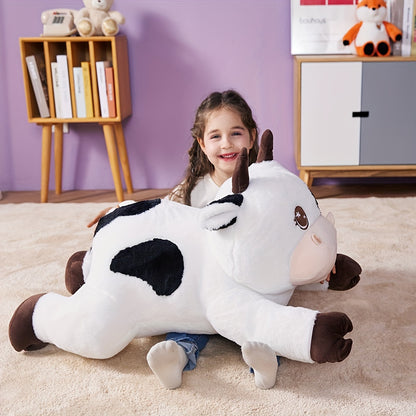 Peluche gigante IKASA a forma di mucca, 30" di grandi dimensioni, peluche gigante, enorme