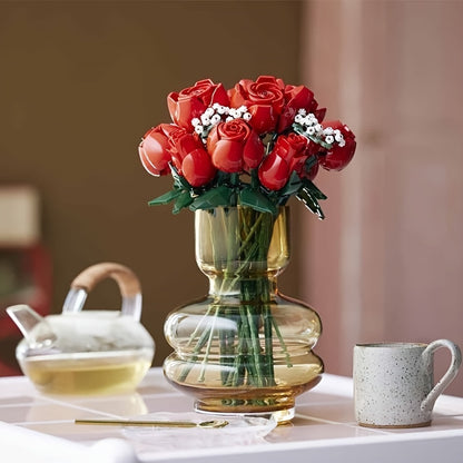 LEGO 10328 Bouquet di rose, fiori artificiali, regalo unico, decorazione per la casa, regalo per anniversario o qualsiasi giorno speciale, regali di Natale di Halloween