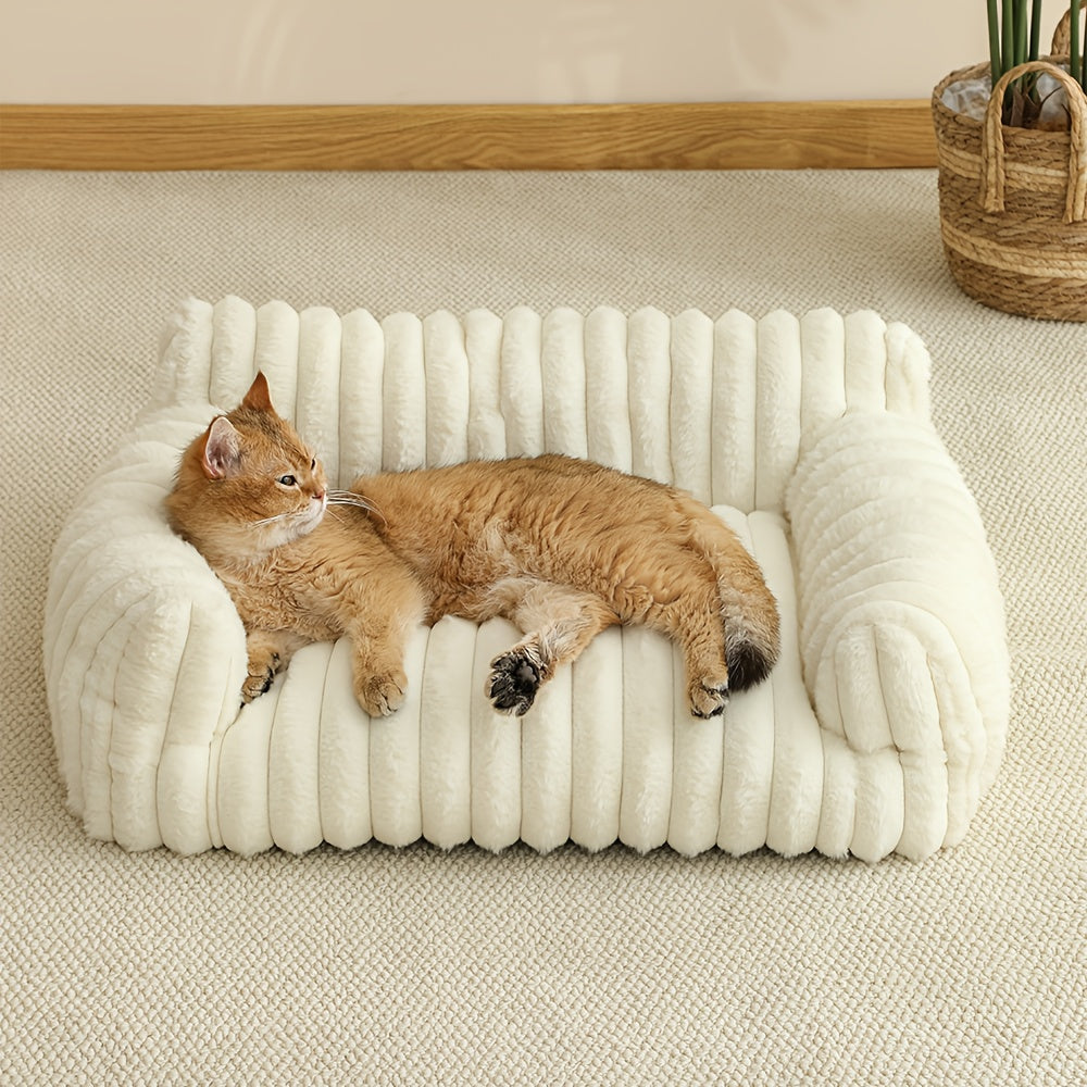 Comfortable Cat Sofa Cute Soft Cat Bed Cat House Breathable Cat Bed Sleeping Basket Suitable for Large, Medium and Small Cats for All Seasons, Cozy Pet Nest, Cat Furniture, Modern Pet Furniture, Stylish Cat Perch, Comfortable