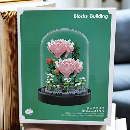 Costruisci il regalo perfetto per San Valentino: set di mattoncini compatibili Immortal Flower Rose Girl! Regalo di Pasqua, regalo di Pasqua, regalo di Natale e Halloween.