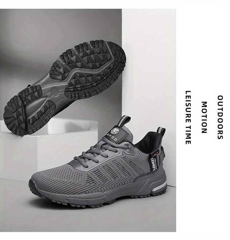 CLOHOO Scarpe da ginnastica da uomo alla moda, traspiranti, leggere e comode, in maglia, per correre e fare jogging, scarpe casual da passeggio antiscivolo e resistenti all'usura