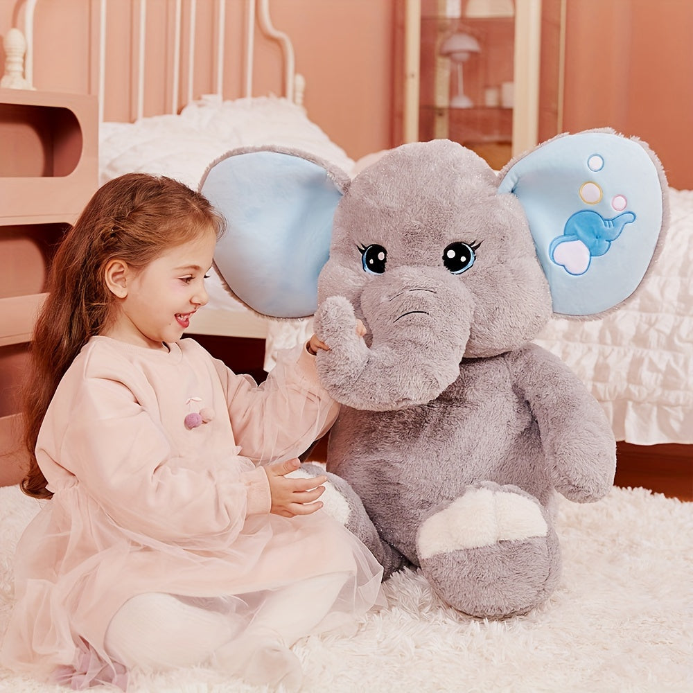 30" Large Jumbo Soft Plush Elephant IKASA Giant Stuffed Animal, Cute Huge Big Size Plushie, Gifts For Kids