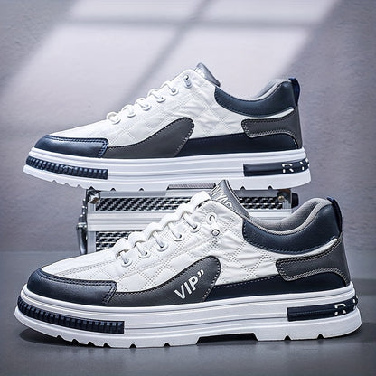 Men's Chic Street Style Colour Block Skateboard Shoes, Comfy Non Slip Casual Sneakers For Men's Outdoor Activities, Men's Footwear